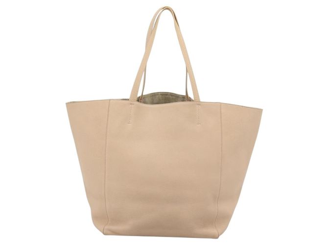 Céline Bolso Tote CELINE de piel Beige Auth BA14562A - vista 3