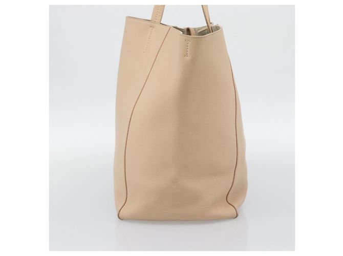Céline Bolso Tote CELINE de piel Beige Auth BA14562A - vista 5