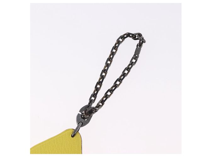 Hermès HERMES Charm Limone in Pelle Gialla Auth BA14245M Giallo - vista 7