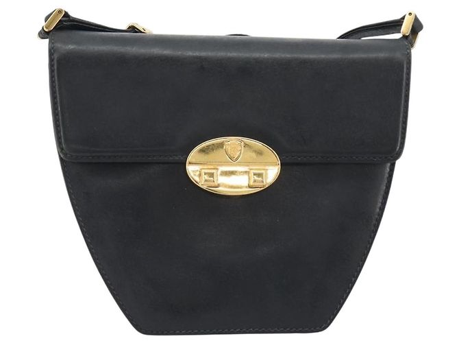 Borsa a Spalla GUCCI in Pelle Nera e Oro Auth BA14193 Nero D'oro - vista 2