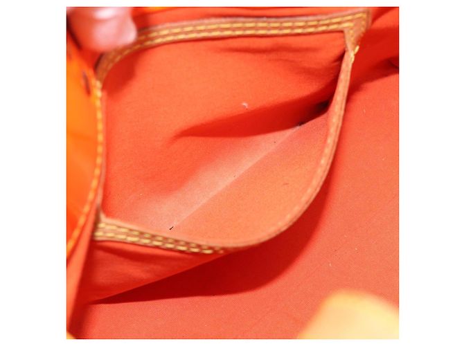 LOUIS VUITTON Monogram Vernis Fluo Reade PM Hand Bag Arancione M91905 Auth 195212 - vista 19