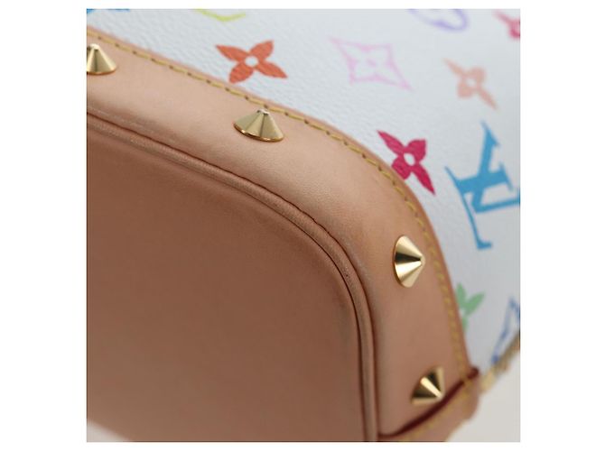 Borsa LOUIS VUITTON Multicolor Alma GM Bianca M40441 LV Auth 192463SAV Bianco - vista 12