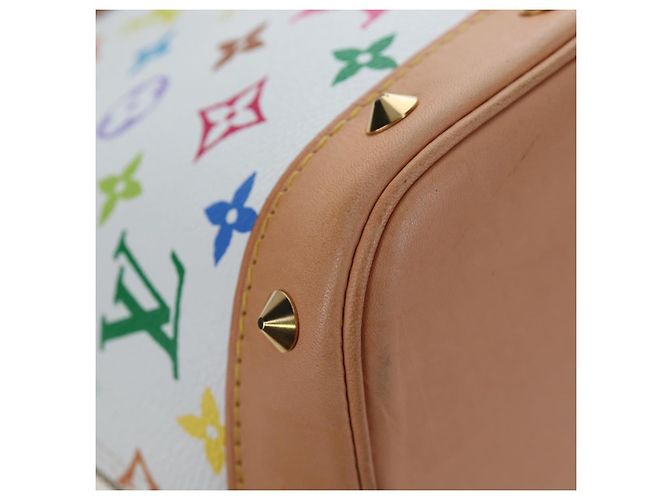 Borsa LOUIS VUITTON Multicolor Alma GM Bianca M40441 LV Auth 192463SAV Bianco - vista 13