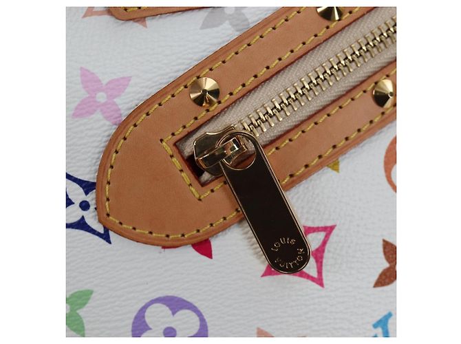 Borsa LOUIS VUITTON Multicolor Alma GM Bianca M40441 LV Auth 192463SAV Bianco - vista 15
