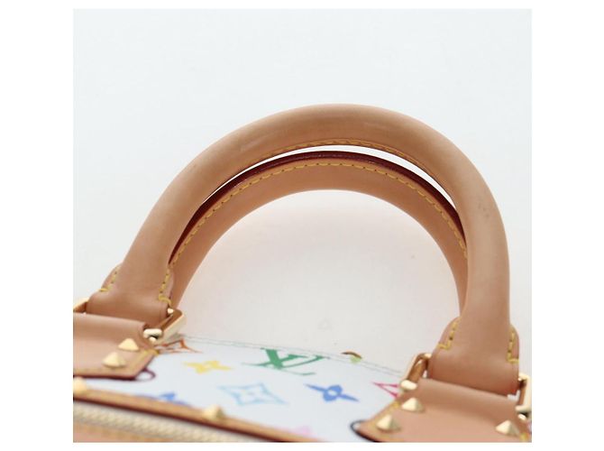 Borsa LOUIS VUITTON Multicolor Alma GM Bianca M40441 LV Auth 192463SAV Bianco - vista 9