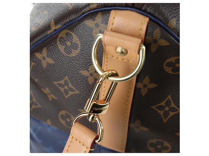 LOUIS VUITTON Monogram Split Keepall Bandouliere 50 Bag M43861 LV Auth 191722SM Monogramma - vista 19