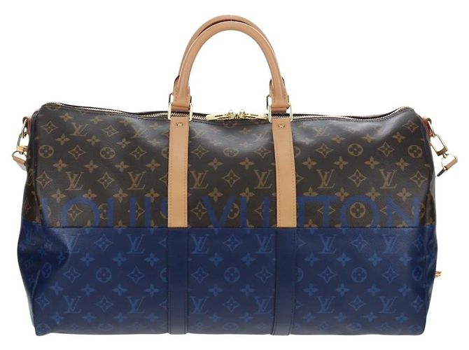 LOUIS VUITTON Monogram Split Keepall Bandouliere 50 Bag M43861 LV Auth 191722SM Monogramma - vista 2