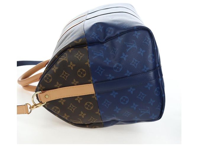 LOUIS VUITTON Monogram Split Keepall Bandouliere 50 Bag M43861 LV Auth 191722SM Monogramma - vista 4