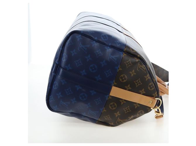 LOUIS VUITTON Monogram Split Keepall Bandouliere 50 Bag M43861 LV Auth 191722SM Monogramma - vista 5