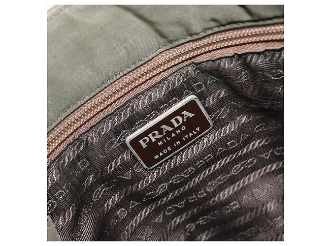 Borsa Tote PRADA Nylon Khaki Auth ar14056 Cachi - vista 15