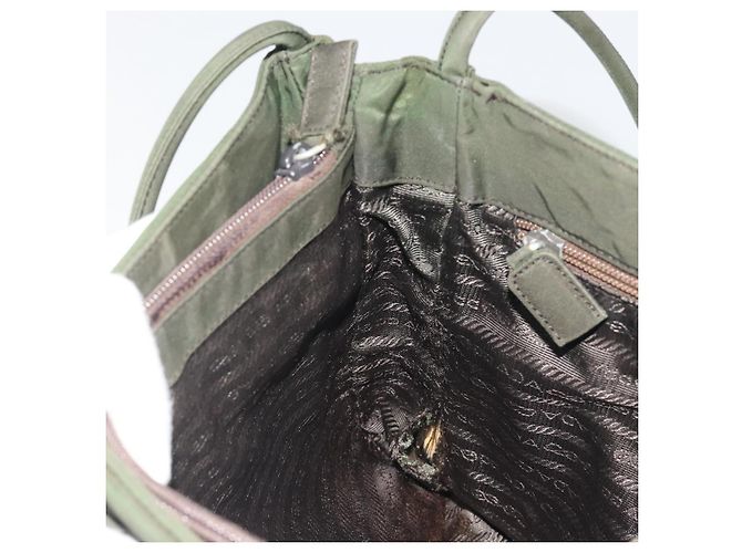 Borsa Tote PRADA Nylon Khaki Auth ar14056 Cachi - vista 18