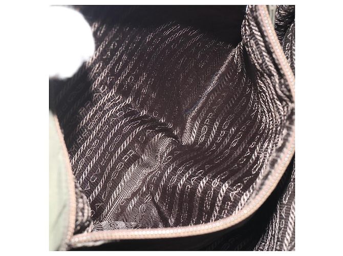 Borsa Tote PRADA Nylon Khaki Auth ar14056 Cachi - vista 21