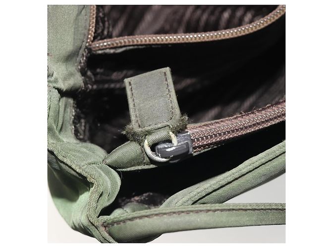 Borsa Tote PRADA Nylon Khaki Auth ar14056 Cachi - vista 22