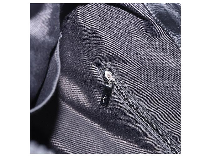 Borsa Salvatore Ferragamo in vernice nero e argento Auth ka5460 Schwarz Silber - Ansicht 20