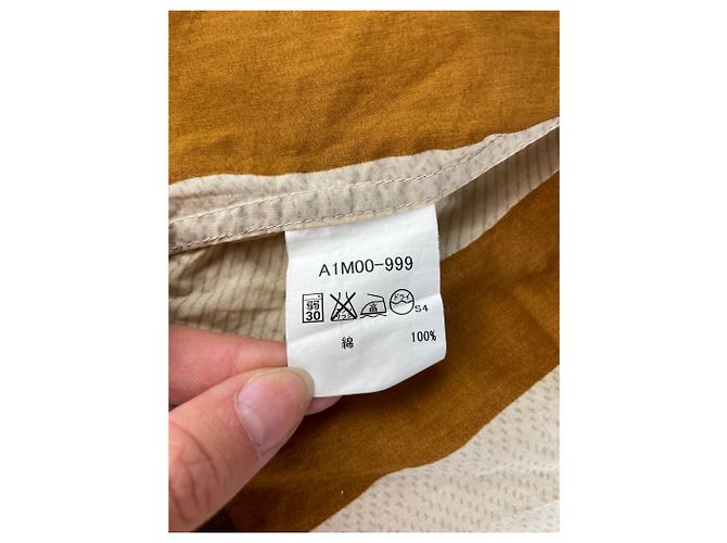 Camicia di cotone vintage Burberry Crema Senape Marrone M - vista 11