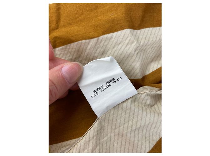 Camicia di cotone vintage Burberry Crema Senape Marrone M - vista 12