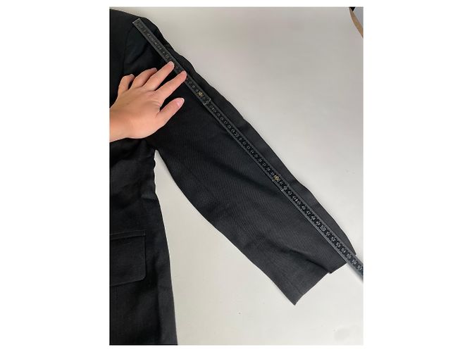 Vintage Dior Wool Blend Blazer Black S - view 10