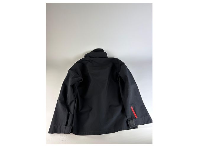 Giacca in nylon vintage Prada da uomo Nera L Nero - vista 13