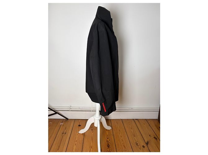 Giacca in nylon vintage Prada da uomo Nera L Nero - vista 2