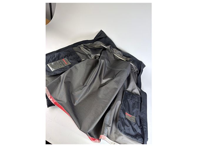 Giacca in nylon vintage Prada da uomo Nera L Nero - vista 4