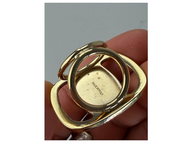 Salvatore Ferragamo Anello Vintage Ferragamo in metallo dorato con logo inciso D'oro - vista 7
