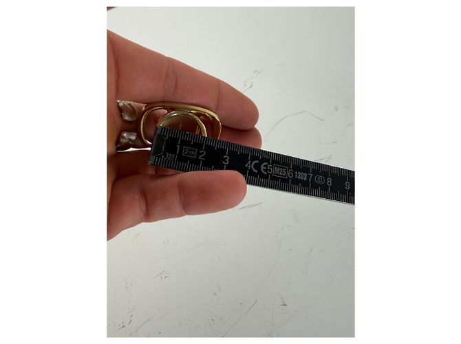 Salvatore Ferragamo Anello Vintage Ferragamo in metallo dorato con logo inciso D'oro - vista 9