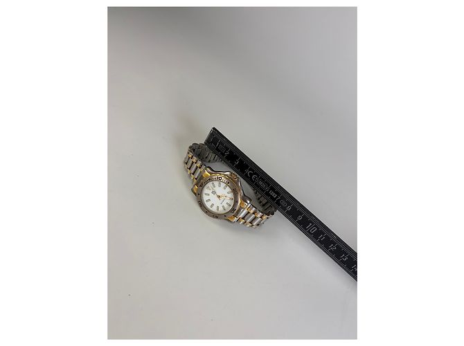 Vintage Givenchy Armbanduhr aus Edelstahl Silber Gold - Ansicht 2