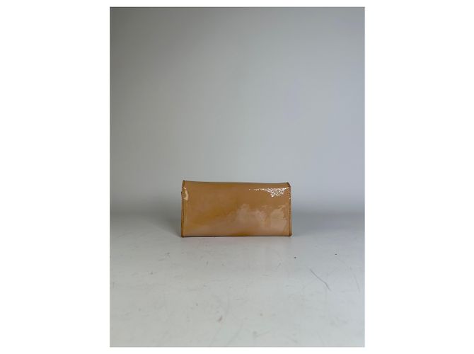 Chloé Vintage Chloe Patent Leather Wallet Beige Silver - view 10
