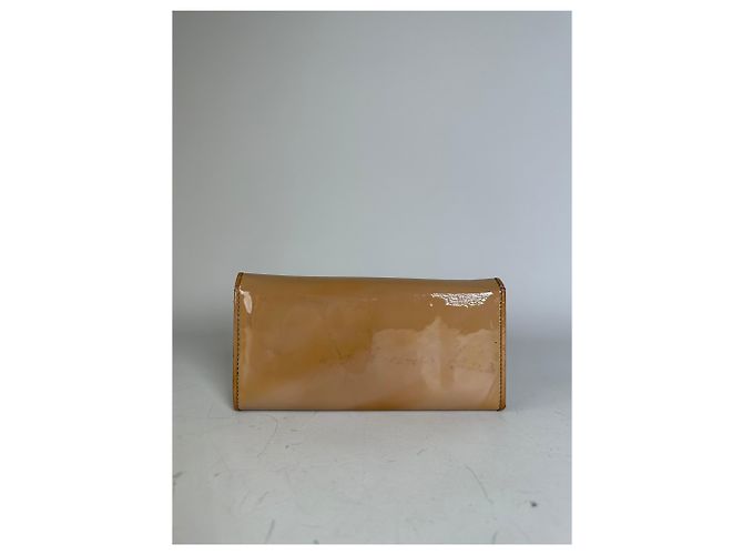 Chloé Vintage Chloe Patent Leather Wallet Beige Silver - view 2