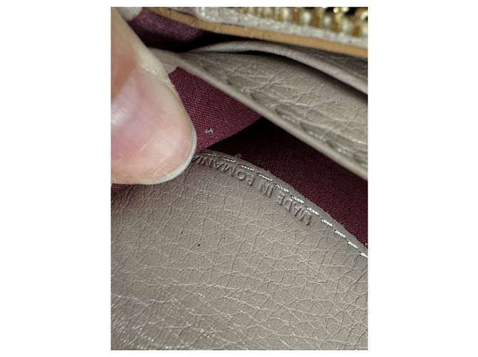 Chloé Vintage Chloe Patent Leather Wallet Beige Silver - view 5