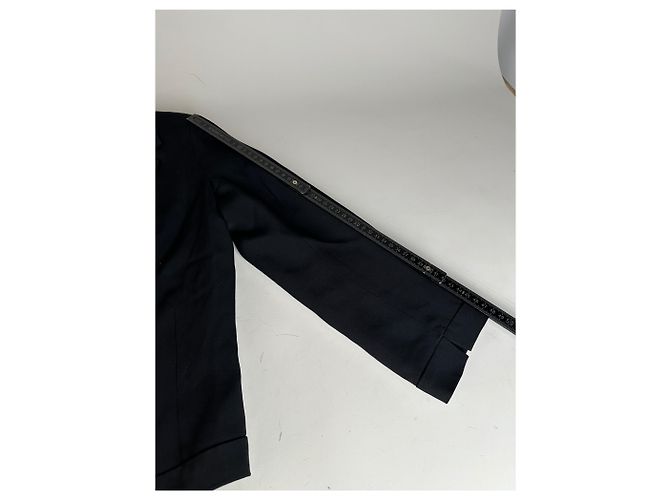 Blazer vintage Loewe in misto seta nero S - vista 13