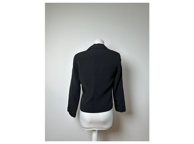 Blazer vintage Loewe in misto seta nero S - vista 15