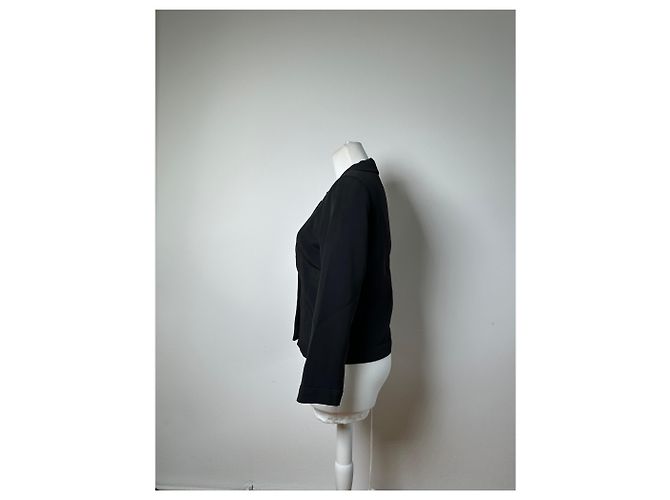 Blazer vintage Loewe in misto seta nero S - vista 2