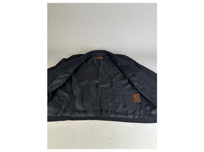Blazer vintage Loewe in misto seta nero S - vista 4