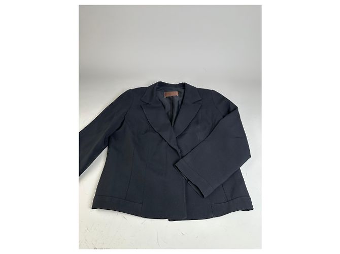 Blazer vintage Loewe in misto seta nero S - vista 5