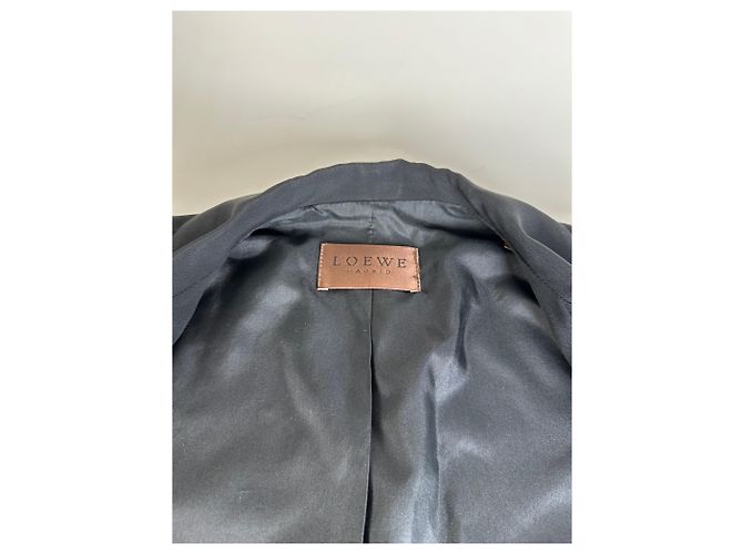 Blazer vintage Loewe in misto seta nero S - vista 6