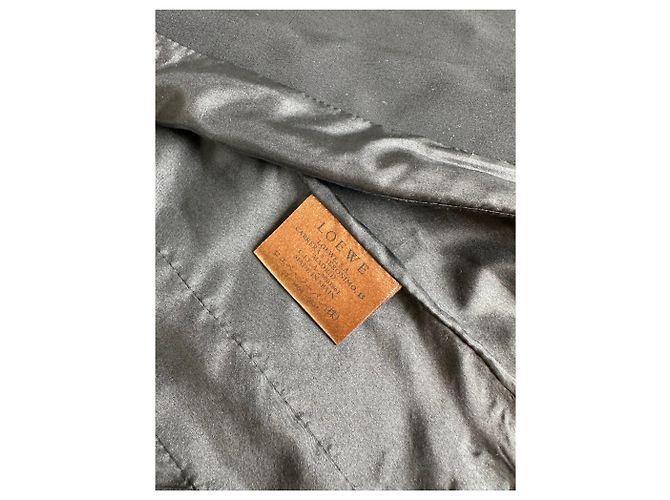 Blazer vintage Loewe in misto seta nero S - vista 8