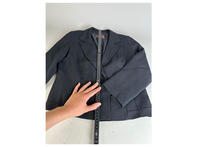 Blazer vintage Loewe in misto seta nero S - vista 9