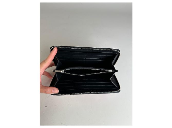 Edge Céline Vintage Celine Grained Leather Wallet Pink Silver - view 7