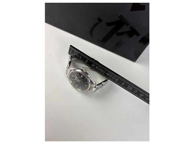Orologio da polso vintage Fendi in acciaio inossidabile nero e argento - vista 4