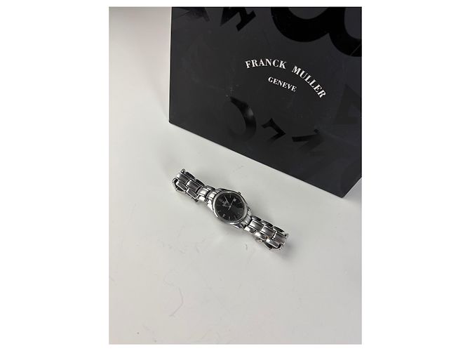 Orologio da polso vintage Fendi in acciaio inossidabile nero e argento - vista 8