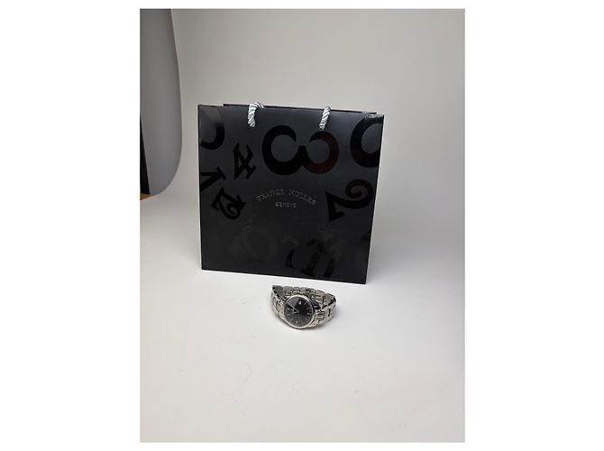 Orologio da polso vintage Fendi in acciaio inossidabile nero e argento - vista 9