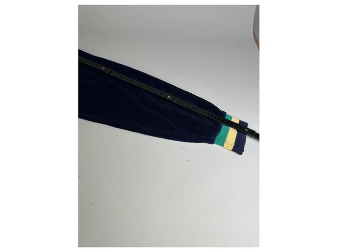Giacca in velluto di cotone vintage Dior da uomo Blu navy Giallo Verde L - vista 12