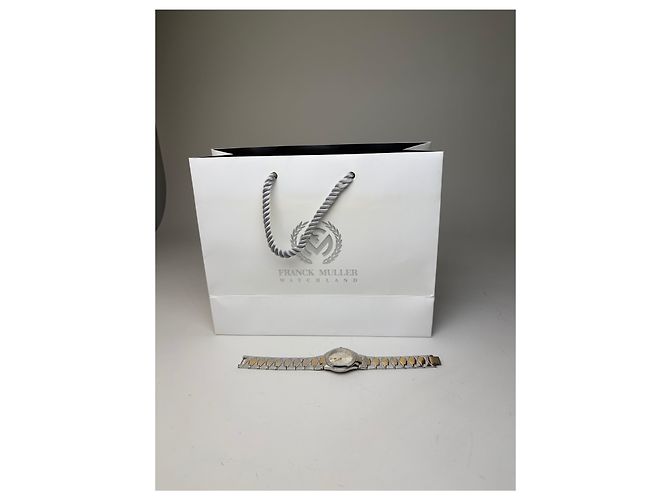 Orologio da polso vintage Givenchy in acciaio inossidabile argento e oro - vista 4