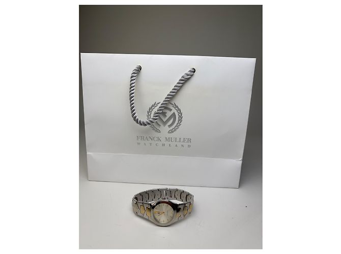 Orologio da polso vintage Givenchy in acciaio inossidabile argento e oro - vista 7
