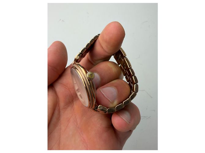 Vintage Givenchy Armbanduhr aus Edelstahl Roségold Pink - Ansicht 10