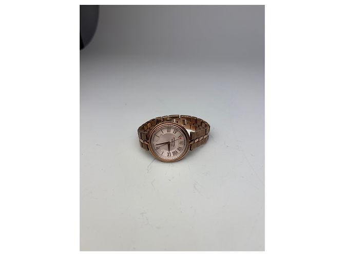 Vintage Givenchy Armbanduhr aus Edelstahl Roségold Pink - Ansicht 12