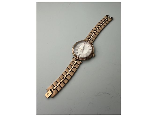 Vintage Givenchy Armbanduhr aus Edelstahl Roségold Pink - Ansicht 2