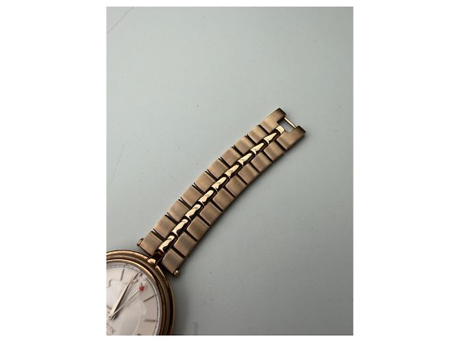 Vintage Givenchy Armbanduhr aus Edelstahl Roségold Pink - Ansicht 6