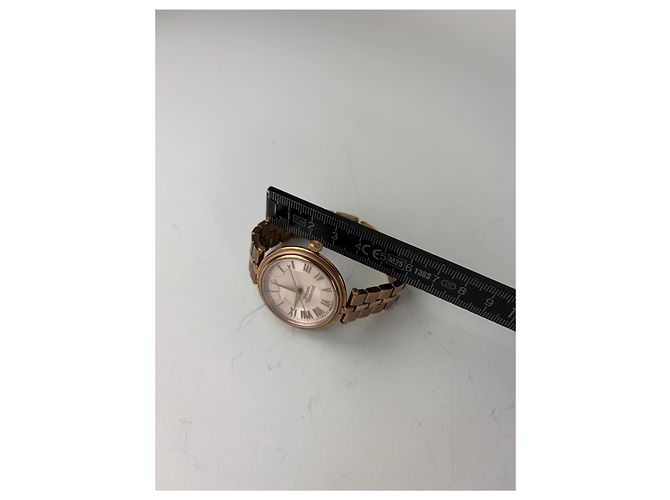 Vintage Givenchy Armbanduhr aus Edelstahl Roségold Pink - Ansicht 9
